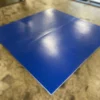 AK Athletic Equipment Clearance 8' X 8' X 1 3/8" Roll-Up Wrestling Mat Blue Vinyl Flaw Martial Arts