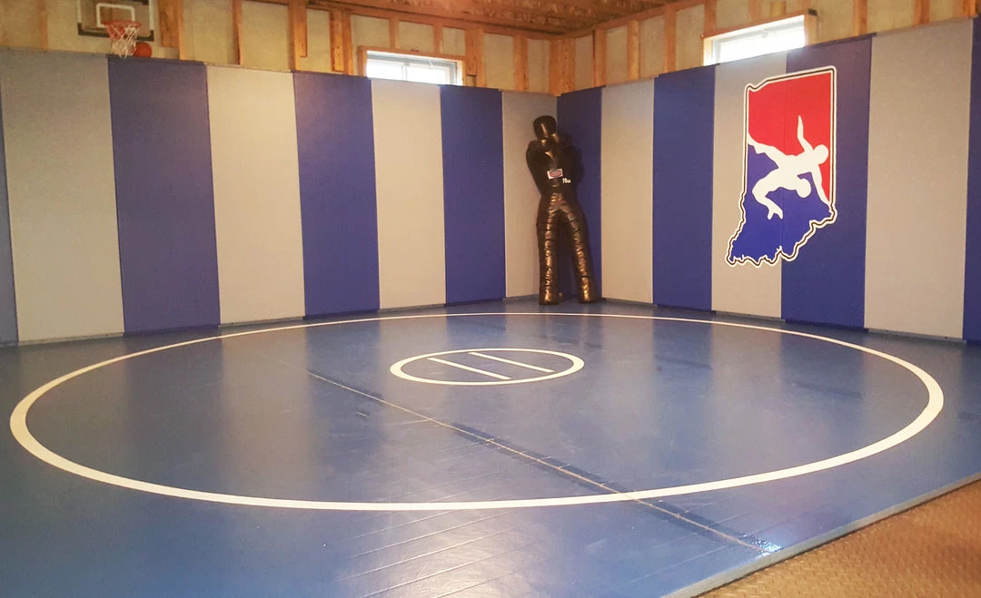 AK Athletic Equipment 16' X 16' X 1 3/8" Roll-Up Wrestling Mat 2 AK Athletic Equipment 16' X 16' X 1 3/8" Roll-Up Wrestling Mat
