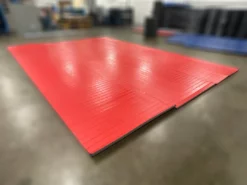 AK Athletic Equipment CLEARANCE 17' X 24' X Ultra Shock Roll Up Wrestling Mat Red Wrestling Mats