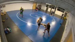 AK Athletic Equipment Wrestling Mats 40'x40' X 1 3/8" Roll-Up Wrestling Mat