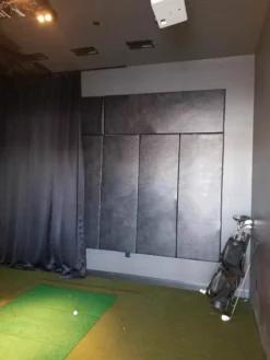 AK Athletic Equipment Wall Padding 12' Tall Package Discount Golf Simulator Wall And Ceiling Pads