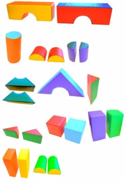 AK Athletic Equipment Soft Play 21-Piece Block Set