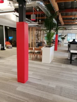 AK Athletic Equipment Pole Pads 6' Tall Four Sided Column Pad, 4" Side Width