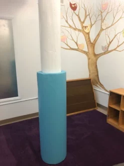 AK Athletic Equipment Pole Pads 4' Tall Pole Pad, 10" Diameter With Closure Flap