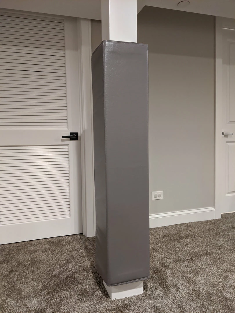 AK Athletic Equipment 4' Tall Four Sided Column Pad, 9" Side Width 1 AK Athletic Equipment 4' Tall Four Sided Column Pad, 9" Side Width