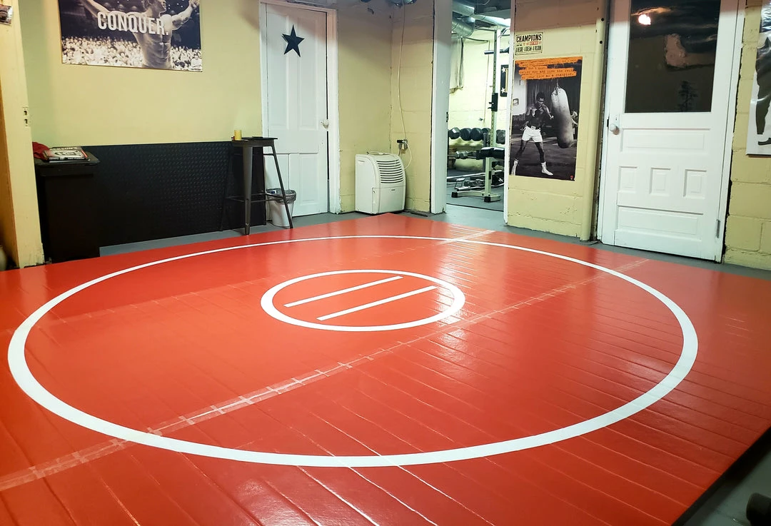 AK Athletic Equipment 14' X 14' X 1 3/8" Roll Up Wrestling Mat Wrestling Mats 2 AK Athletic Equipment 14' X 14' X 1 3/8" Roll Up Wrestling Mat Wrestling Mats