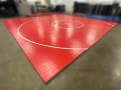 AK Athletic Equipment Clearance 30' X 30' X 1 3/8" Roll-Up Wrestling Mat Red