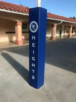 AK Athletic Equipment 4' Tall Four Sided Column Pad, 7" Side Width 26 AK Athletic Equipment 4' Tall Four Sided Column Pad, 7