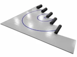 AK Athletic Equipment 36' X 36' X Ultra Shock Roll-Up Wrestling Mat