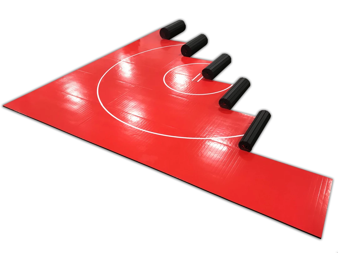 AK Athletic Equipment Wrestling Mats 36' X 36' X 1 3/8" Roll-Up Wrestling Mat