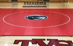 AK Athletic Equipment Wrestling Mats 42' X 42' X 1 3/8" Roll-Up Wrestling Mat