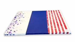 AK Athletic Equipment Folding Mats Clearance Red White And Blue 4' X 6' X 2" Intermediate Level Folding Gymnastics Mat