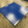 AK Athletic Equipment Remnant 6' X 6' X 1 3/8" Roll-Up Wrestling Mat Blue