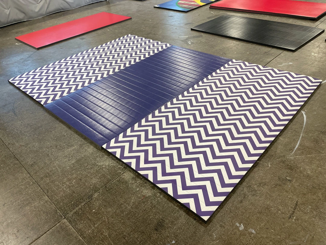 AK Athletic Equipment Folding Mats Clearance Gymnastics Chevron 8' X 12' X 1 3/8" Roll-Up Tumbling Mat 1 AK Athletic Equipment Folding Mats Clearance Gymnastics Chevron 8' X 12' X 1 3/8" Roll-Up Tumbling Mat