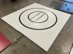 AK Athletic Equipment Clearance 8' X 8' X 1 3/8" Roll-Up Wrestling Mat White Martial Arts