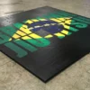 AK Athletic Equipment Jiu Jitsu Roll Up Digitally Printed 8' X 8' X 1 3/8" Roll-Up Mat