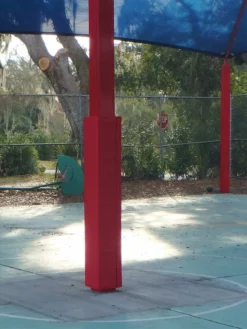 AK Athletic Equipment 6' Tall Four Sided Column Pad, 7" Side Width Pole Pads