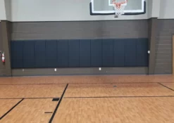 AK Athletic Equipment Custom Wood Backed Gym Wall Padding Panels 2' X 4'