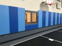 AK Athletic Equipment Custom Wood Backed Gym Wall Padding Panels 2' X 8'