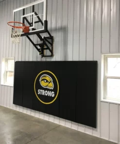 AK Athletic Equipment Custom Wood Backed Gym Wall Padding Panels 2' X 8'