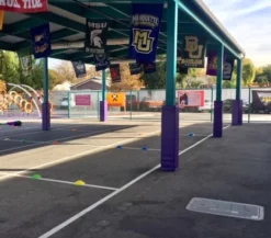 AK Athletic Equipment 4' Tall Four Sided Column Pad, 10" Side Width 16 AK Athletic Equipment 4' Tall Four Sided Column Pad, 10