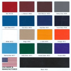 AK Athletic Equipment Wall Padding 14 Oz Vinyl And 18 Oz Vinyl Color Samples 3" X 7"