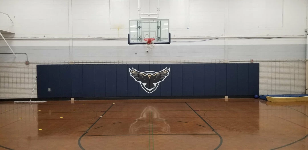 AK Athletic Equipment Custom Wood Backed Gym Wall Padding Panels 2' X 6' 20 AK Athletic Equipment Custom Wood Backed Gym Wall Padding Panels 2' X 6'