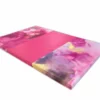 AK Athletic Equipment Pink Watercolor 4' X 6' X 2" Intermediate Level Folding Gymnastics Mat