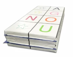 AK Athletic Equipment Folding Mats 4' X 8' X 2" Alphabet Fun Tumbling Mat