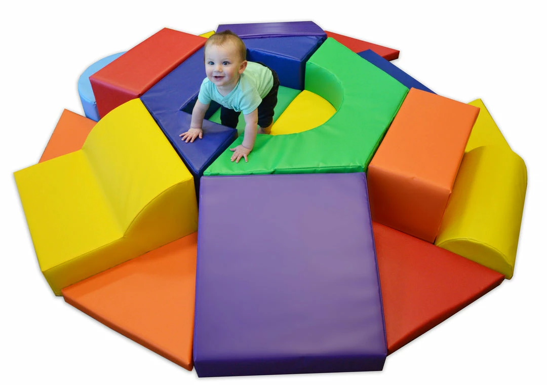 AK Athletic Equipment Hexagon Toddler Soft Play Climber 3 AK Athletic Equipment Hexagon Toddler Soft Play Climber
