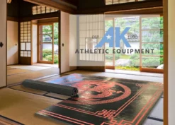 AK Athletic Equipment Wrestling Mats Dragon Digitally Printed 8' X 8' X 1 3/8" Roll-Up MMA Grappling Mat