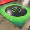AK Athletic Equipment Wrestling Mats Clearance 10' X 10' X 1 3/8" Digital Print Lime Lightning Roll-Up Wrestling Mat
