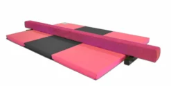 AK Athletic Equipment Gymnastics Balance Beam And Folding Mat Combo Package