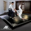 AK Athletic Equipment Wrestling Mats Samurai Digitally Printed 8' X 8' X 1 3/8" Roll-Up MMA Grappling Mat