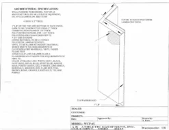 AK Athletic Equipment Wood Backed Corner Padding 6' Tall 6