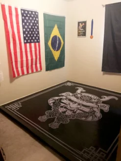 AK Athletic Equipment Wrestling Mats Samurai Digitally Printed 8' X 8' X 1 3/8