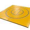 AK Athletic Equipment 8' X 8' X 1 3/8" Gold And Gray Roll-Up Wrestling Mat Wrestling Mats